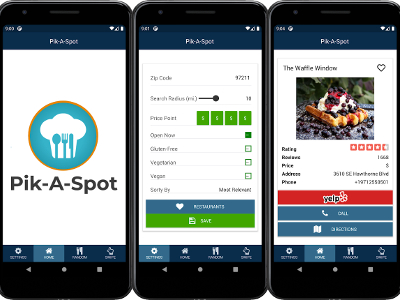 Pik-A-Spot - Mobile Application